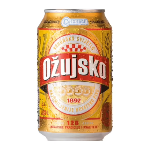 OŽUJSKO pivo limenka 0,33l 0