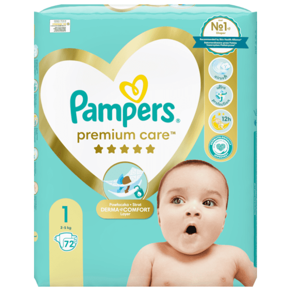 PAMPERS pelene premium care 1 72kom 0