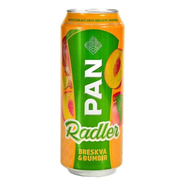 PAN Radler breskva đumbir pivo limenka 0,5l 0