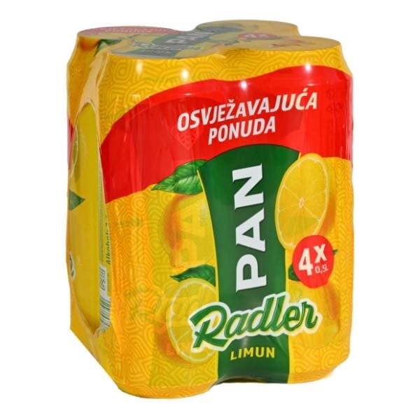 PAN Radler limun pivo limenka 4x0,5l 0