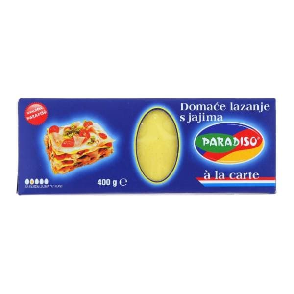 PARADISO Lazanje tjestenina 400g 0