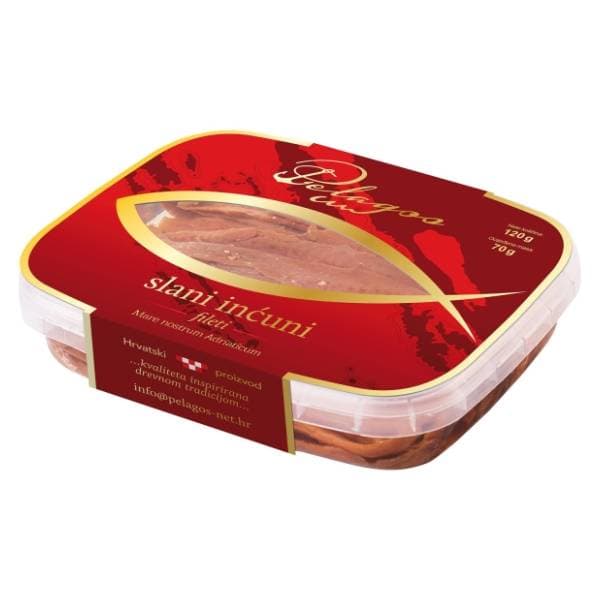 PELAGOS slani inćuni fileti u suncokretovom ulju 70g 0