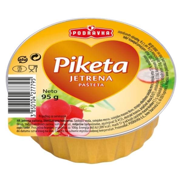 PIKETA Jetrena pašteta 95g 0