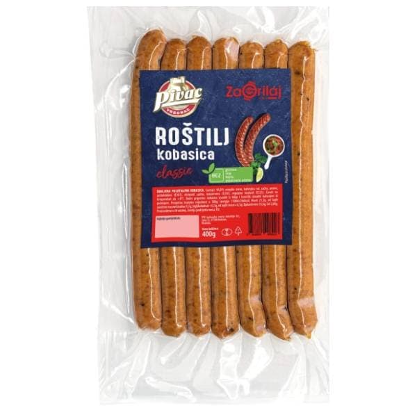 PIVAC roštilj kobasica 400g 0