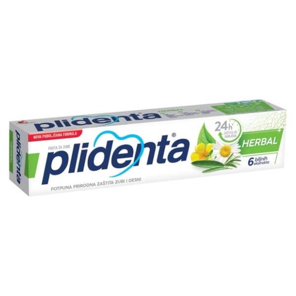 PLIDENTA Herbal zubna pasta 75ml + 75ml 0