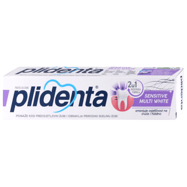 PLIDENTA Sensitive multi white zubna pasta 75ml 0
