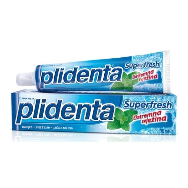 PLIDENTA Superfresh zubna pasta 125ml + 75ml 0