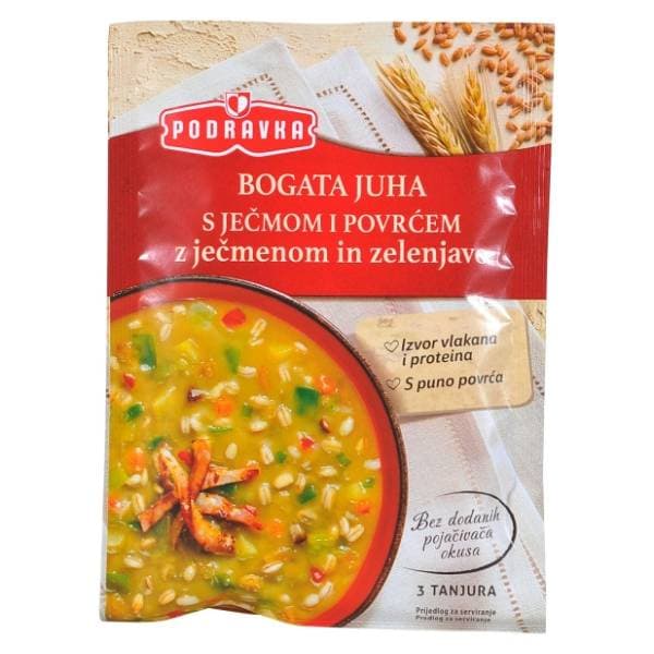 PODRAVKA bogata juha s ječmom i povrćem 70g 0