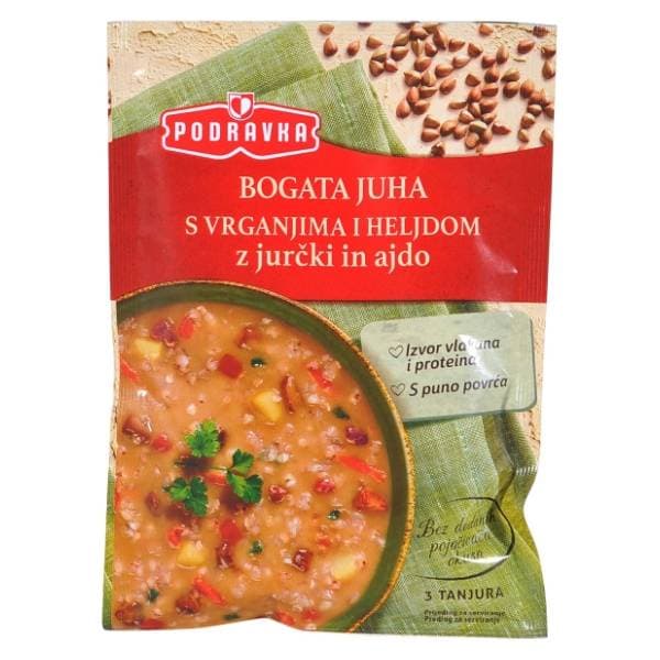 PODRAVKA bogata juha s vrganjima i heljdom 70g 0