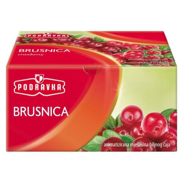 PODRAVKA brusnica čaj 80g 0