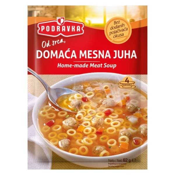 PODRAVKA domaća mesna juha 62g 0