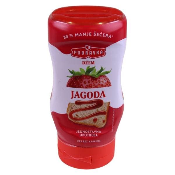 PODRAVKA džem jagoda squeeze 330g 0