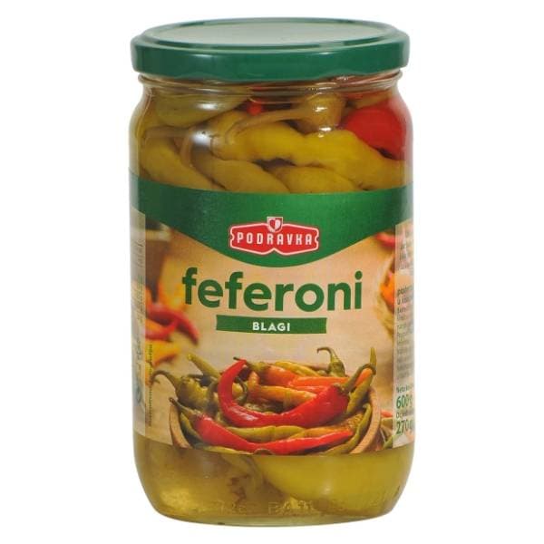 PODRAVKA feferoni blagi 600g 0