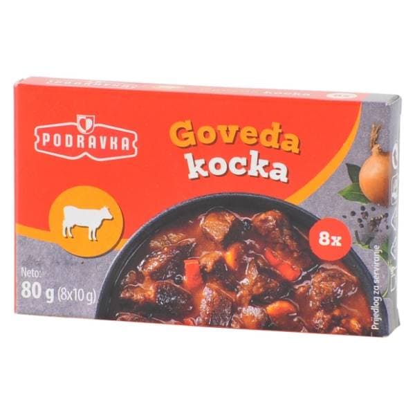 PODRAVKA goveđa kocka za juhu 80g 0