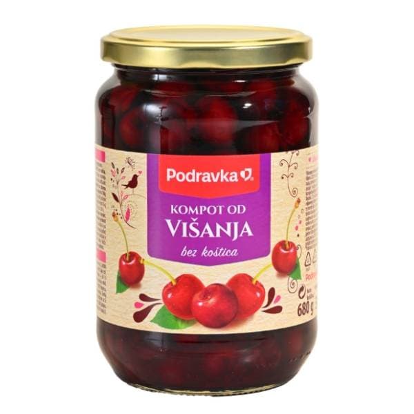 PODRAVKA kompot od višanja 340g 0