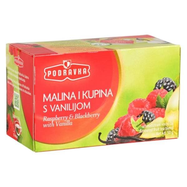PODRAVKA malina i kupina s vanilijom čaj 50g 0