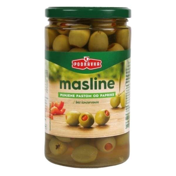 PODRAVKA masline punjene pastom od paprike 680g 0