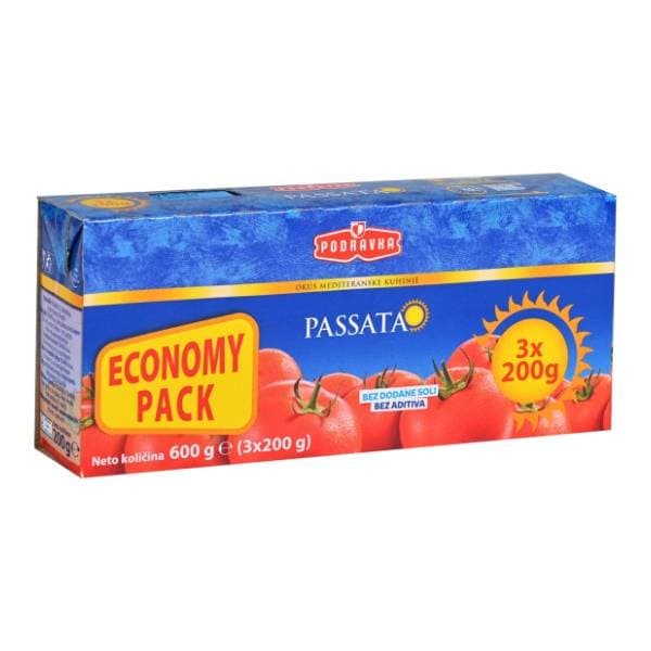 PODRAVKA pasirana rajčica 3x200g 0