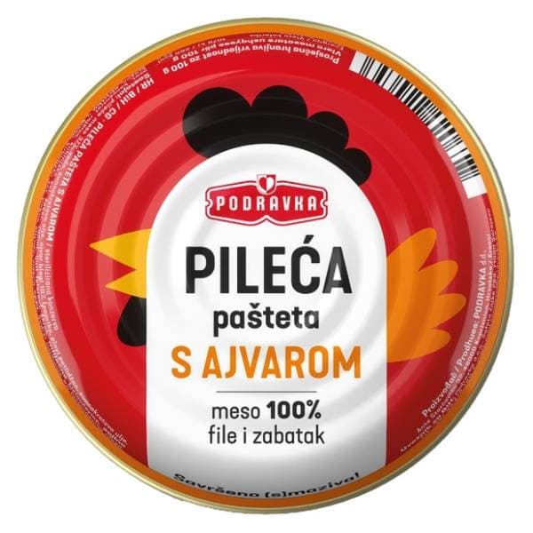 PODRAVKA Pileća pašteta s ajvarom 95g 0