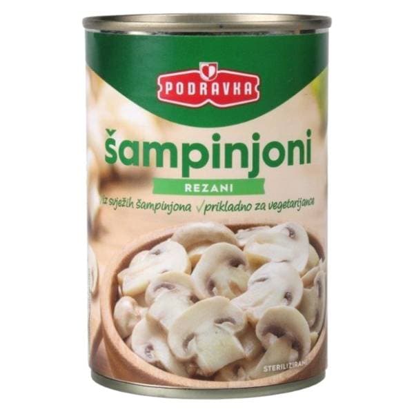 PODRAVKA šampinjoni rezani 400g 0
