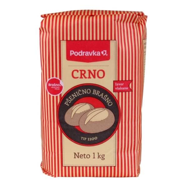 PODRAVKA T-1100 pšenično crno brašno 1kg 0