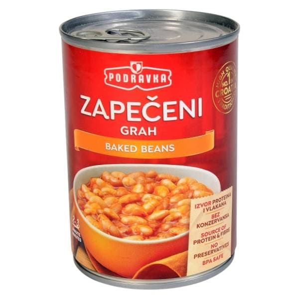 PODRAVKA Zapečeni grah 400g 0