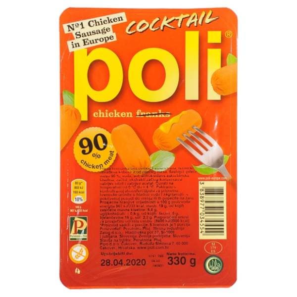 POLI Cocktail pileća hrenovka 330g 0