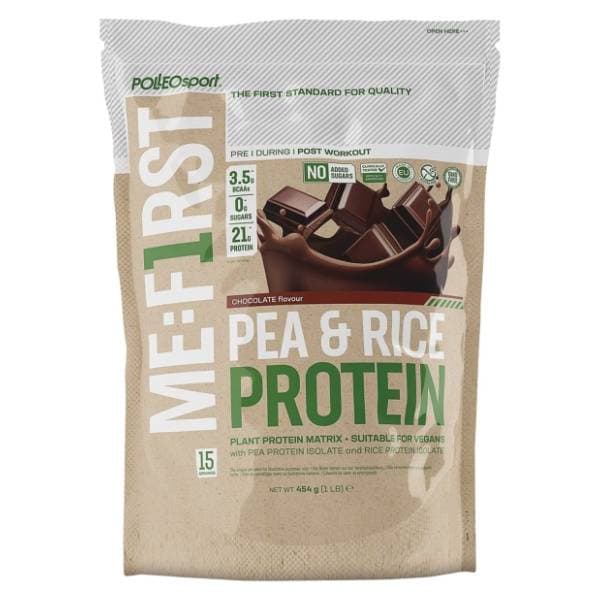 POLLEO SPORT Me first protein prah pea & rice chocolate 454g 0
