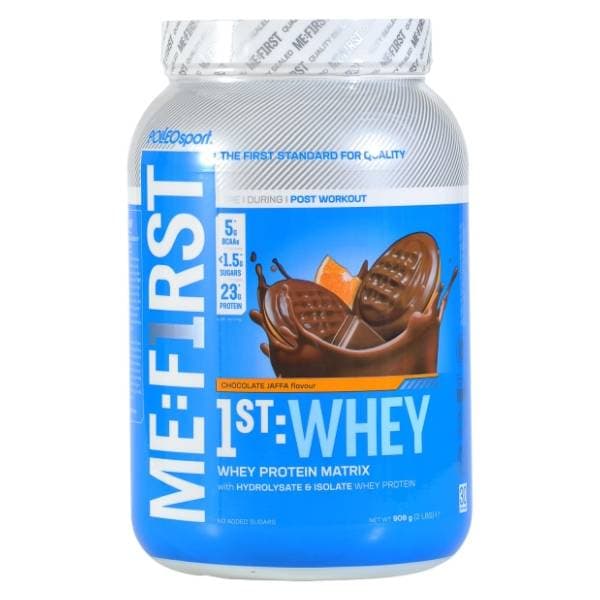 POLLEO SPORT Protein 1st Whey prah chocolate jaffa 908 g 0