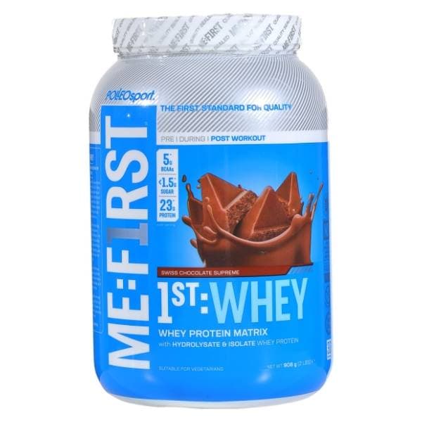 POLLEO SPORT Protein 1st Whey prah chocolate supreme 908g 0