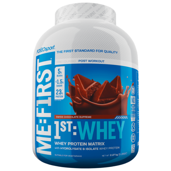 POLLEO SPORT Protein 1st Whey prah swiss chocolate 2,27kg 0