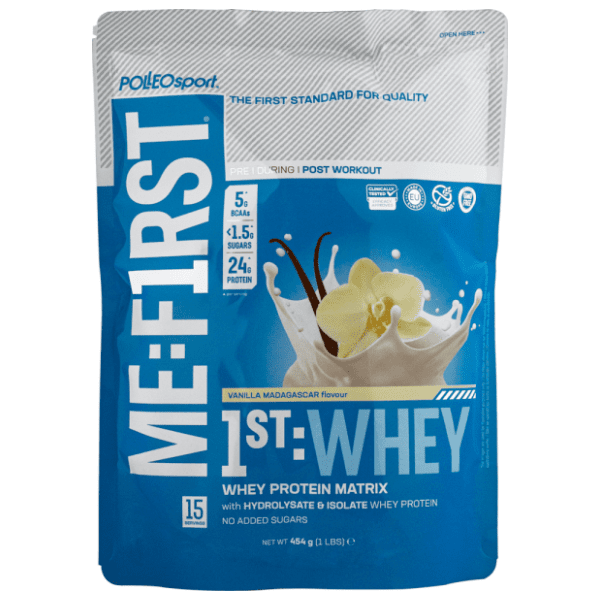 POLLEO SPORT Protein 1st Whey prah vanilla madagascar 454g 0