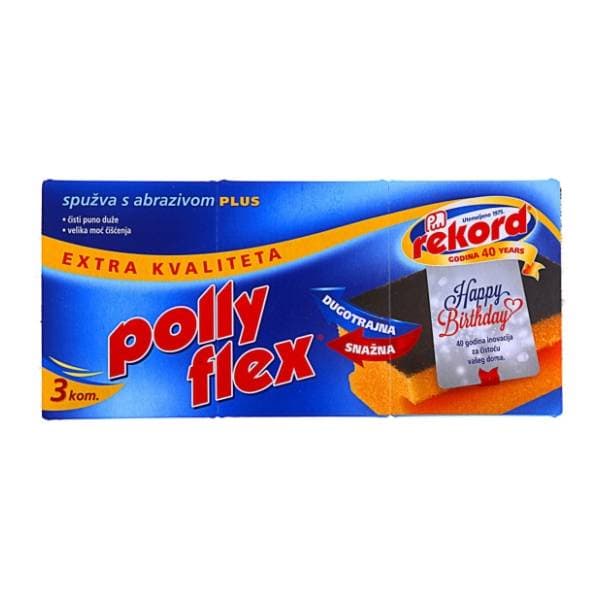 POLLY FLEX spužva za posuđe 3kom 0