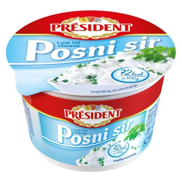 PRESIDENT svježi posni sir 200g 0