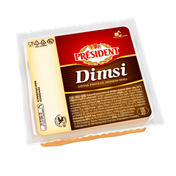 PRESIDENT Dimsi polutvrdi sir 400g 0