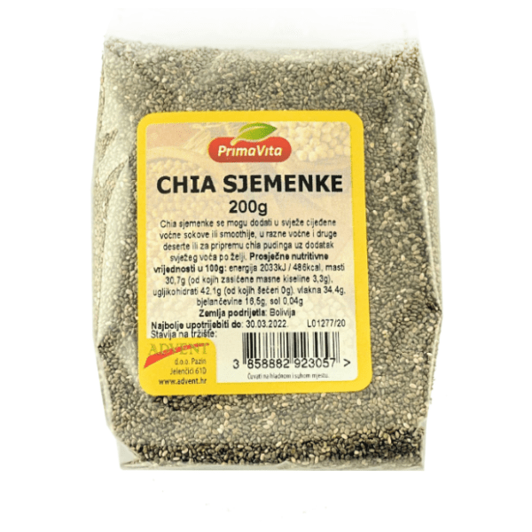 PRIMAVITA chia sjemenke 500g 0
