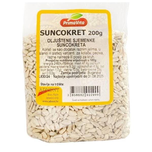 PRIMAVITA suncokret sjemenke 200g 0
