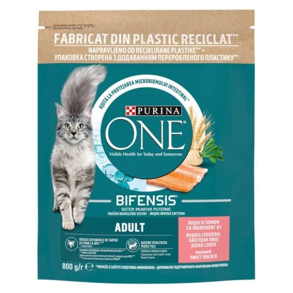 PURINA One adult hrana za mačke losos 800g 0