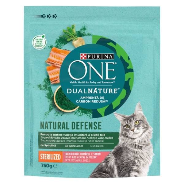 PURINA One dual nature hrana za mačke losos 750g 0