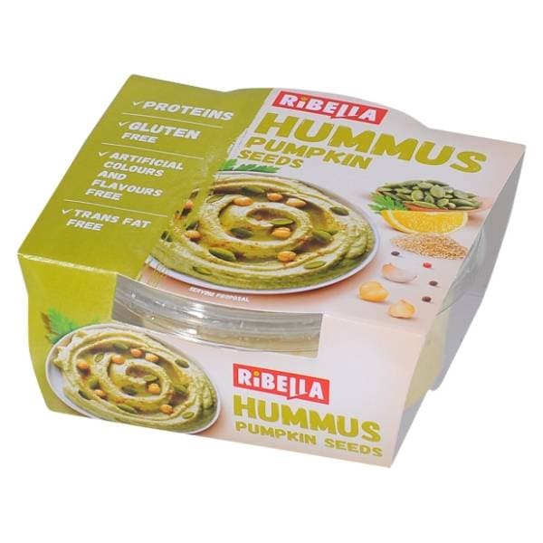 RIBELLA Hummus namaz od slanutka sa bučinim košticama 200g 0