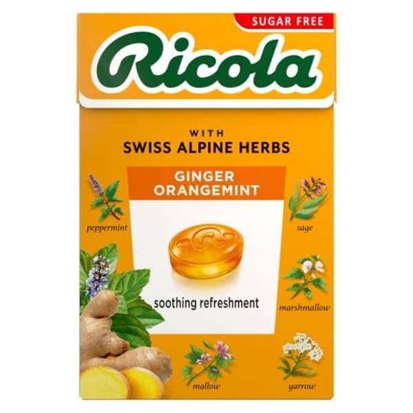 RICOLA bomboni ginger orange 40g 0