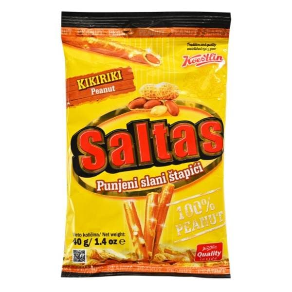 SALTAS štapići s kikirikijem 40g 0
