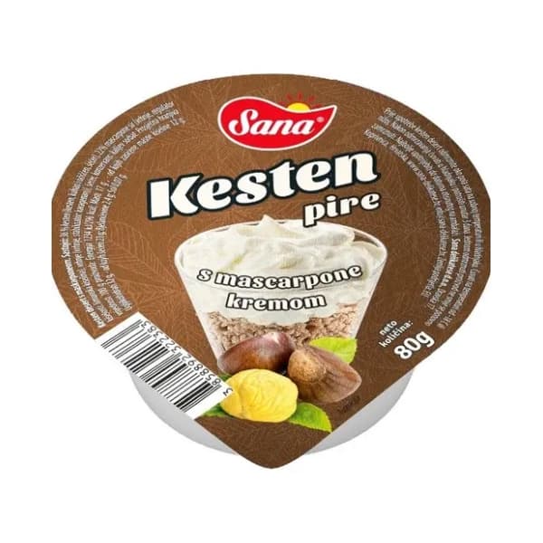 SANA Mascarpone kesten pire 80g 0
