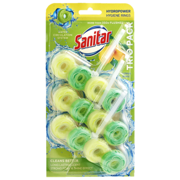 SANITAR WC osvježivač citrus 3x40g 0