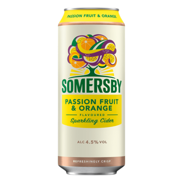 SOMERSBY passionfruit&orange limenka 0,5l 0