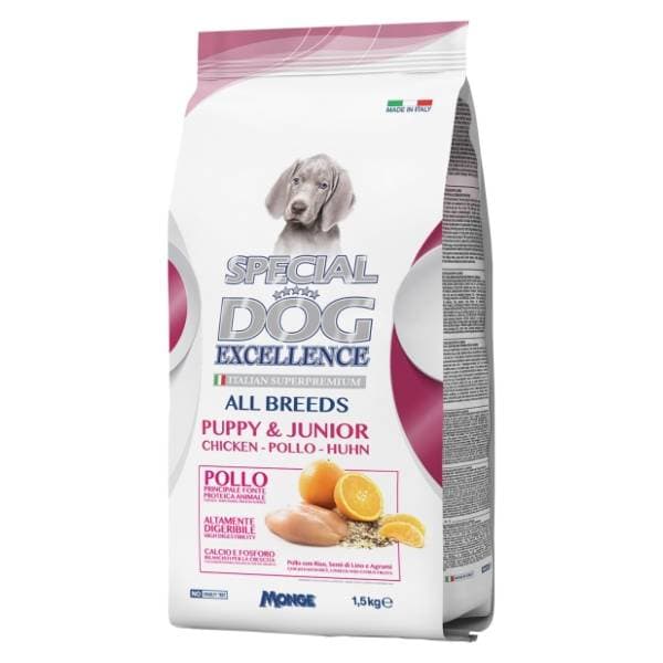 SPECIAL DOG Excellence puppy&junior hrana za pse piletina 1,5kg 0