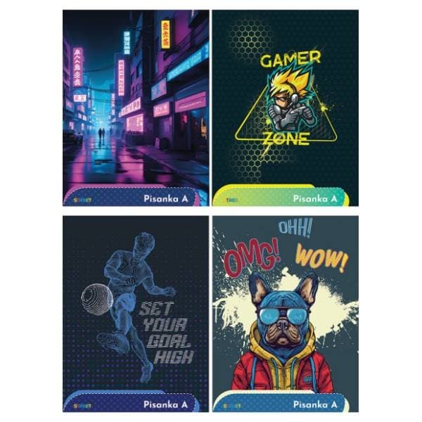 STREET bilježnica pisanka dečki A 1kom 0