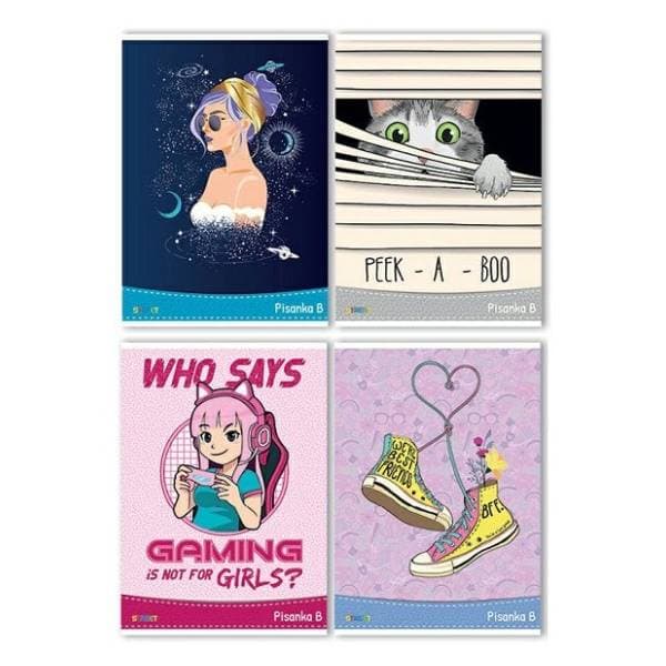 STREET bilježnica pisanka cure B 1kom 0