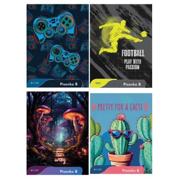 STREET bilježnica pisanka dečki B 1kom 0