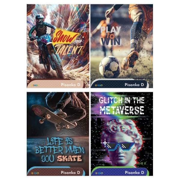 STREET bilježnica pisanka dečki D 1kom 0